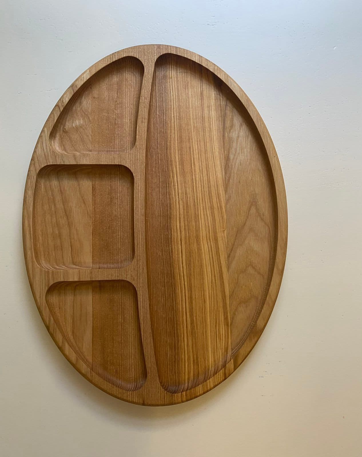 Platou oval 4 compartimente